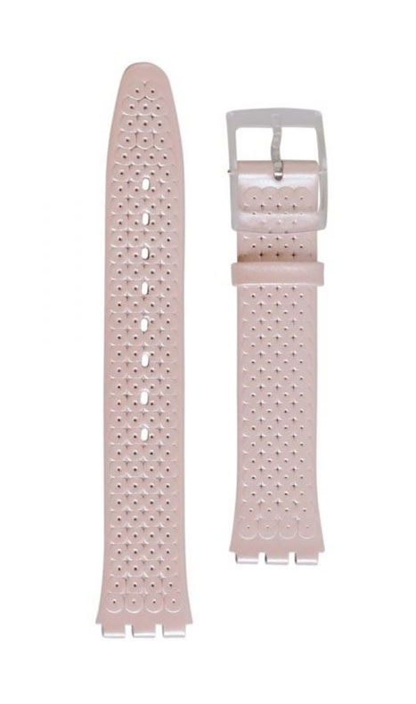 Swatch Pembe İnce Deri Kayış Asfk387