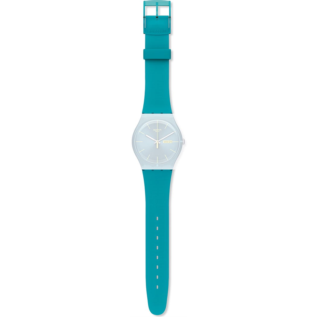 Swatch Turkuaz Slikon Kayış Asuol700