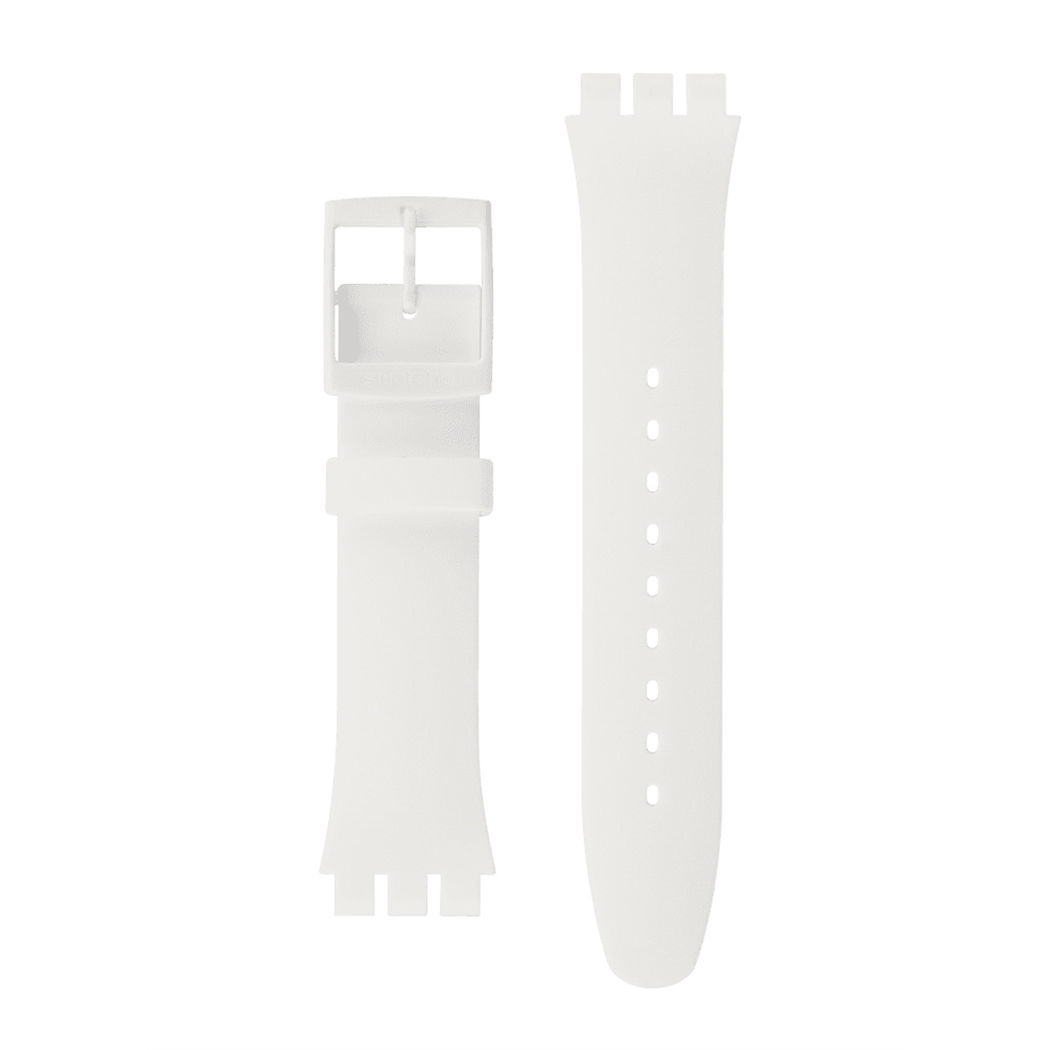 Swatch Beyaz Silikon Kayış Asuow701
