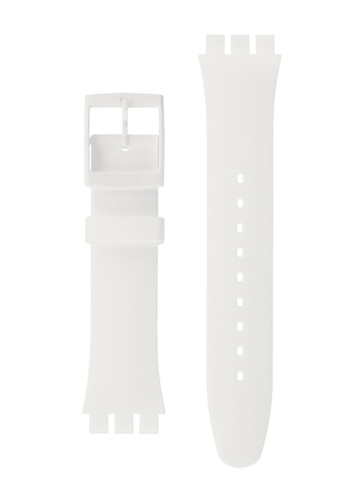 Swatch Beyaz Silikon Kayış Asuow701