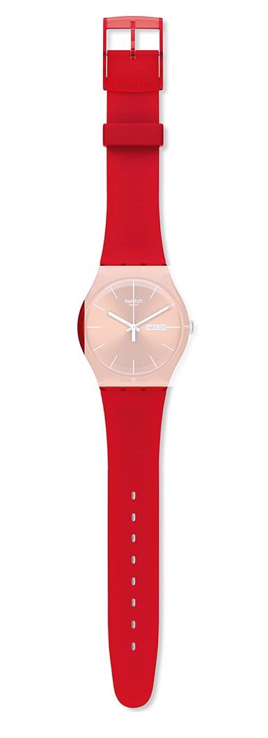 Swatch Kırmızı Silikon Kayış ASUOR701