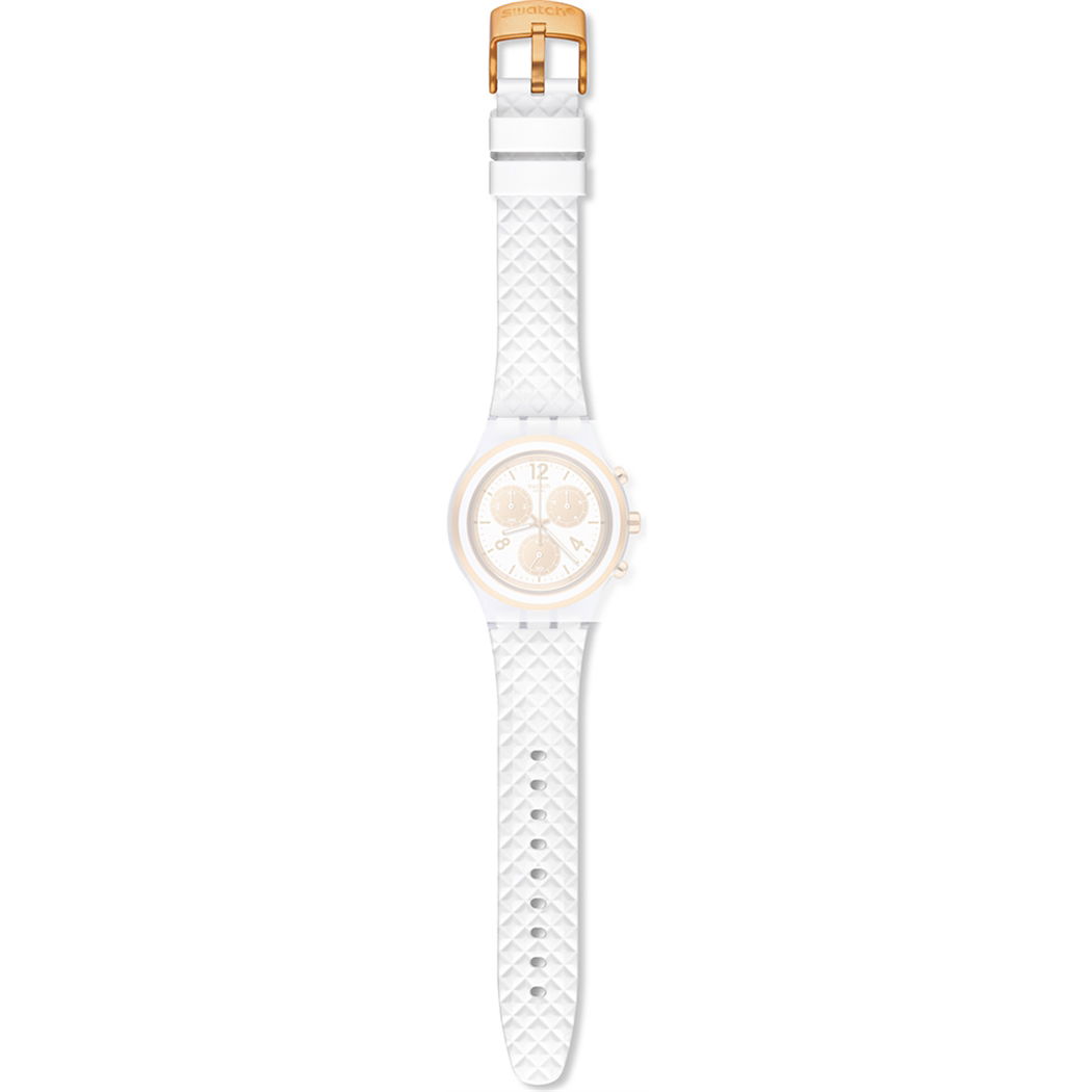Swatch Beyaz Silikon Kayış Asvck1006