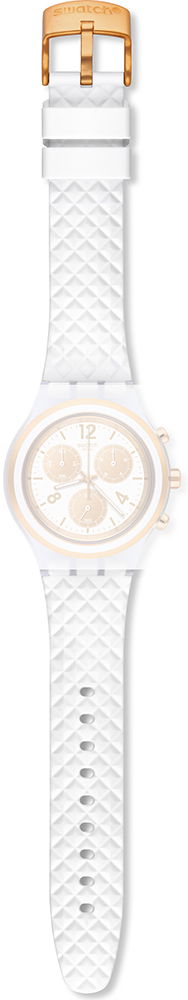 Swatch Beyaz Silikon Kayış Asvck1006