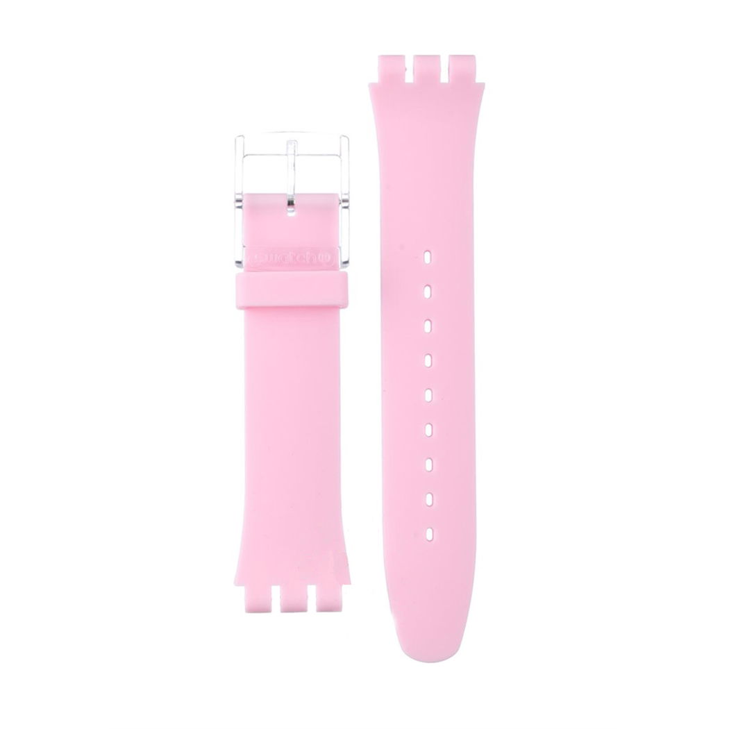 Swatch Pembe Silikon Kayış Asuok710