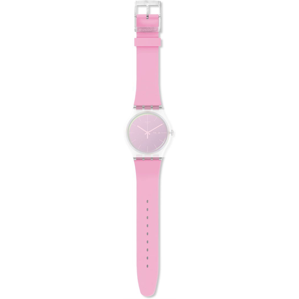 Swatch Pembe Silikon Kayış Asuok710