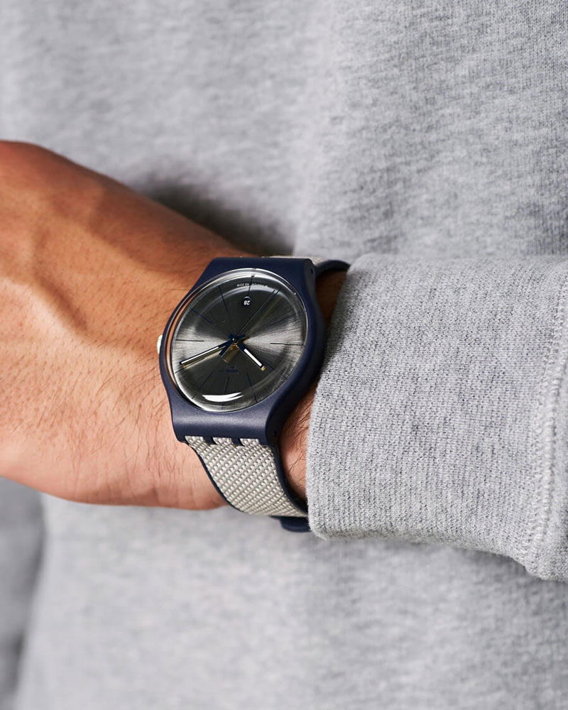 Swatch SUON402 GREY CORD Erkek Kol Saati
