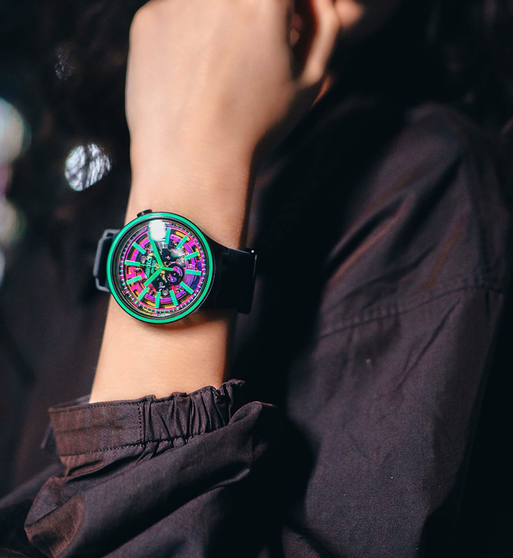 Swatch SO27B113 PINK TASTE Kol Saati