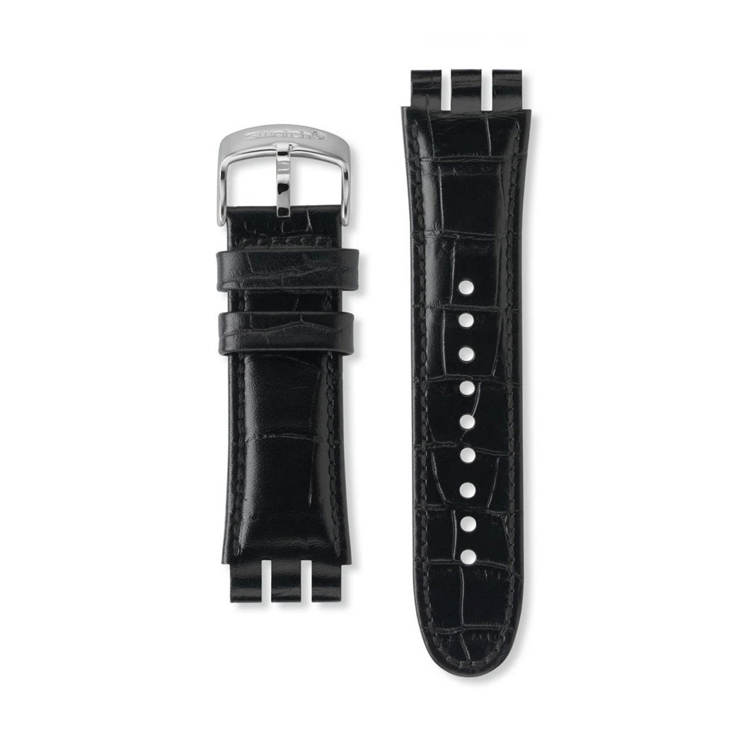 Swatch Siyah Deri Kayış Ayos440