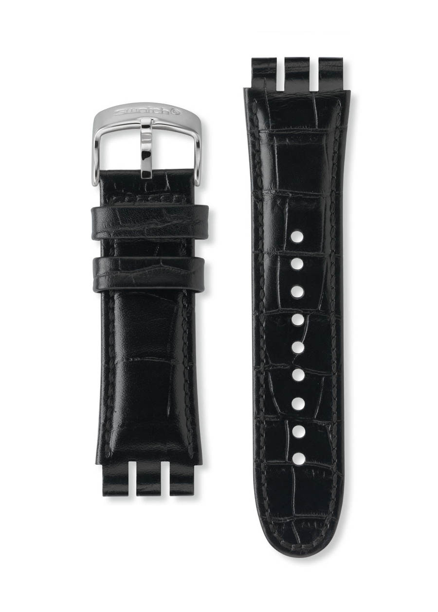 Swatch Siyah Deri Kayış Ayos440