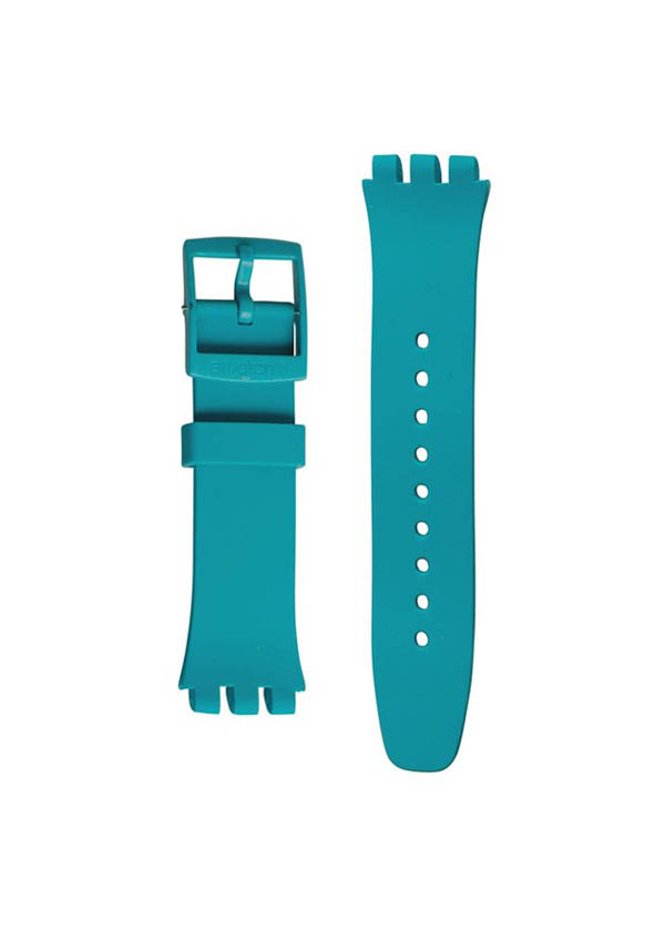 Swatch Turkuaz Silikon Kayış Asusl400