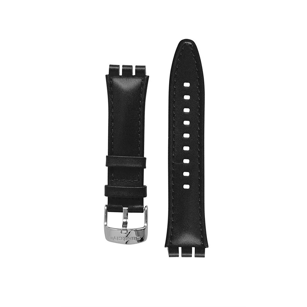 Swatch Siyah Deri Kayış Ayvs421