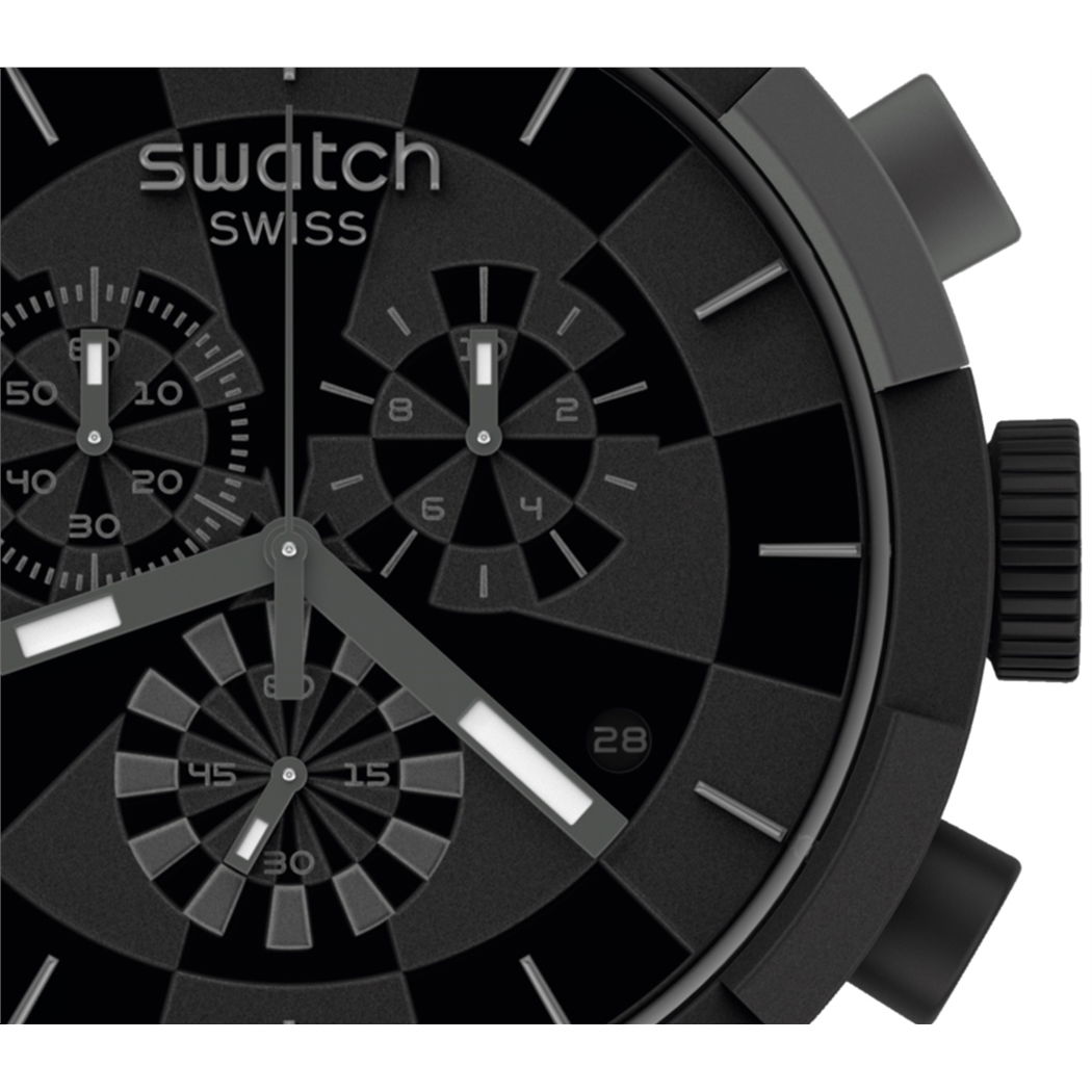 Swatch Sb02b400 CHECKPOINT BLACK Erkek Kol Saati