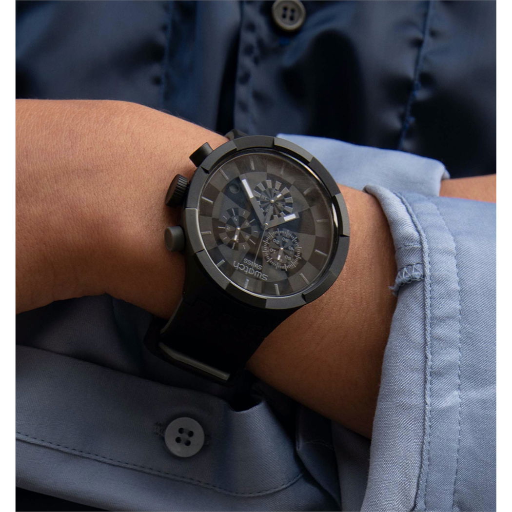 Swatch Sb02b400 CHECKPOINT BLACK Erkek Kol Saati