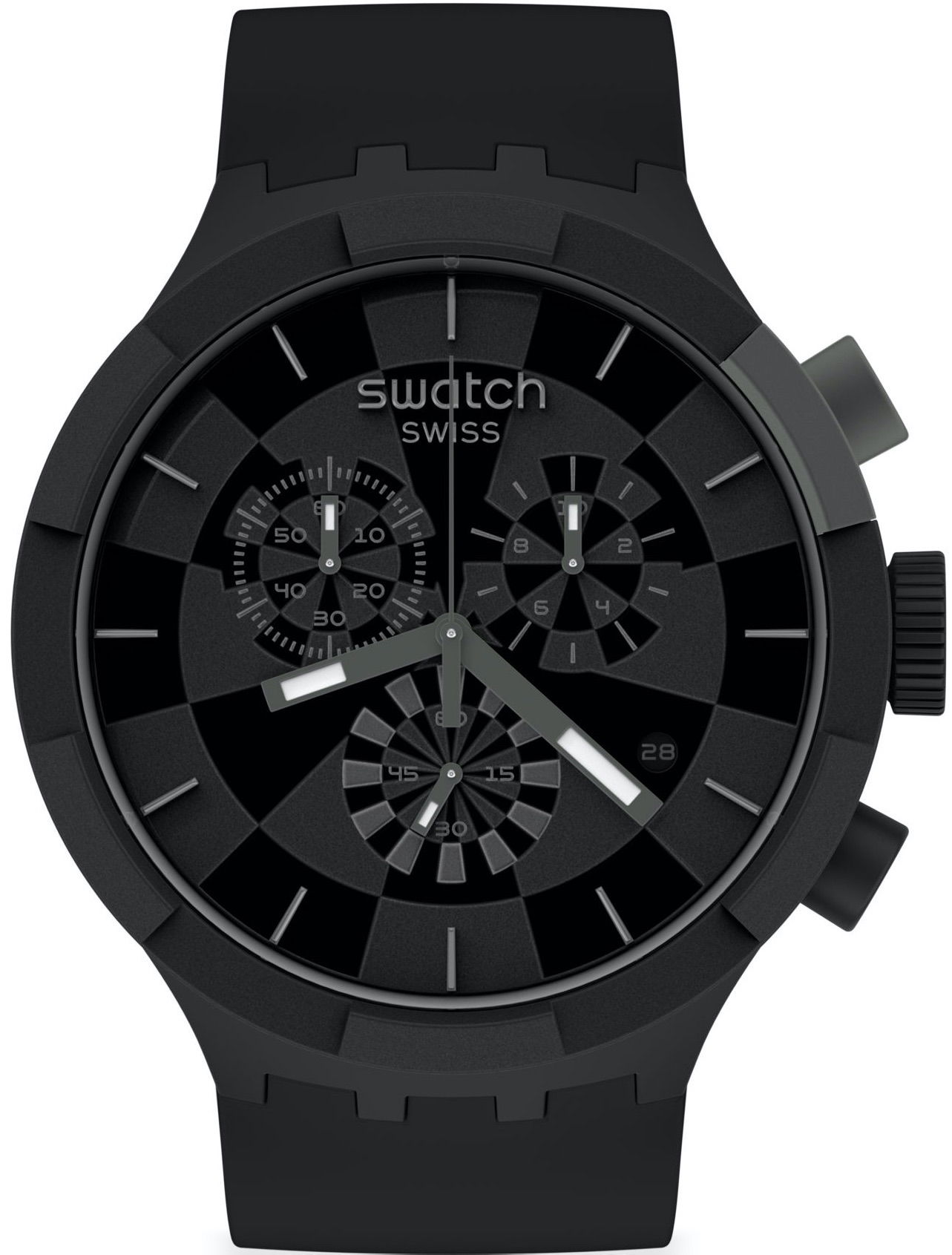 Swatch Sb02b400 Checkpoint Black Erkek Kol Saati