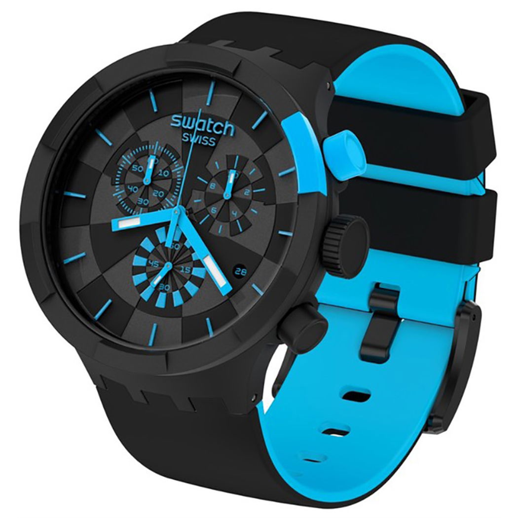 Swatch Sb02b401 CHECKPOINT BLUE Erkek Saati