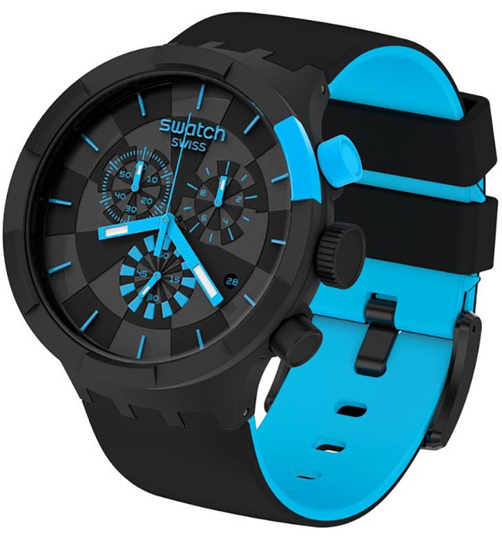 Swatch Sb02b401 CHECKPOINT BLUE Erkek Saati