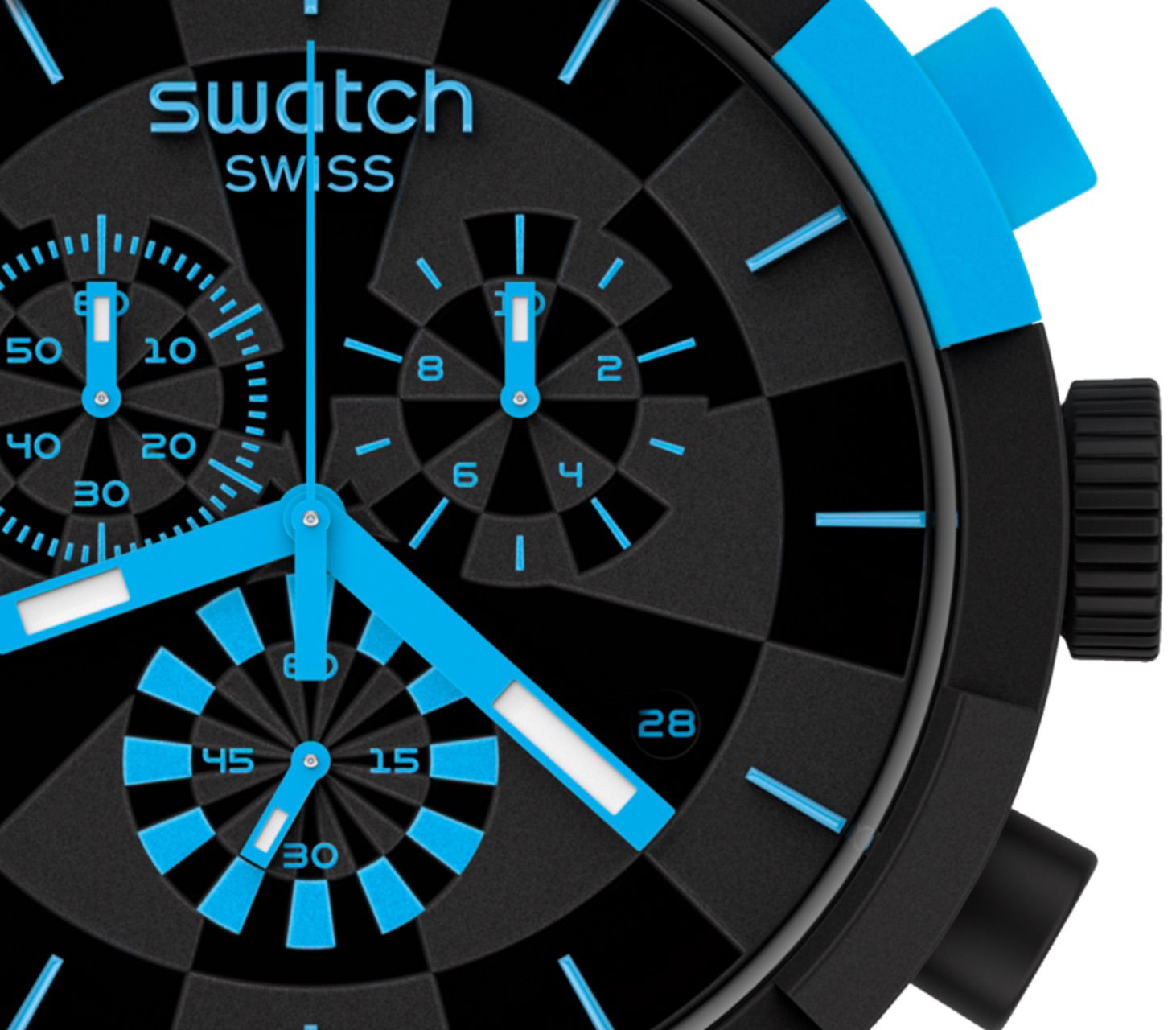 Swatch Sb02b401 CHECKPOINT BLUE Erkek Saati