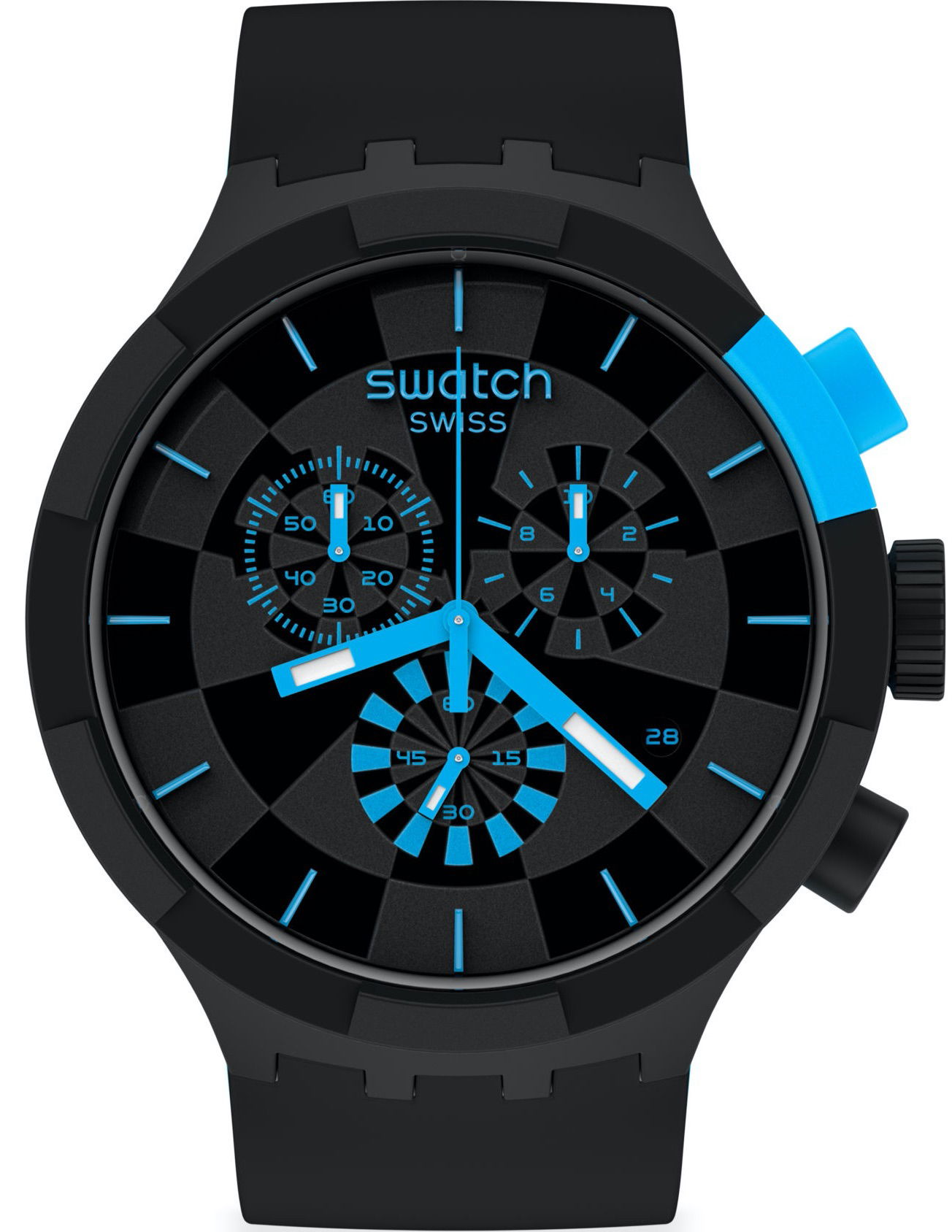 Swatch Sb02b401 CHECKPOINT BLUE Erkek Saati