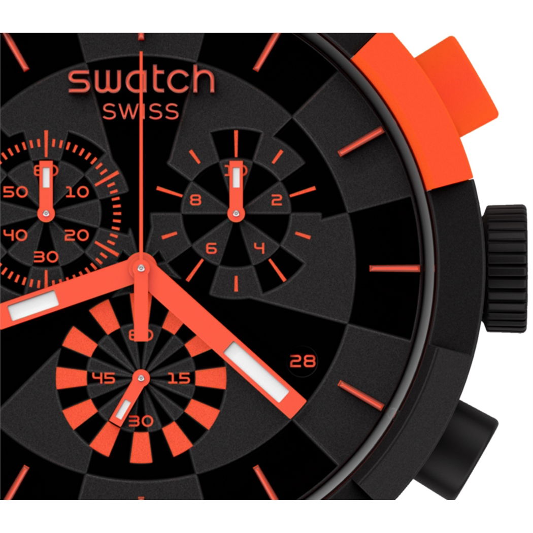 Swatch Sb02b402 CHECKPOINT RED Erkek Kol Saati