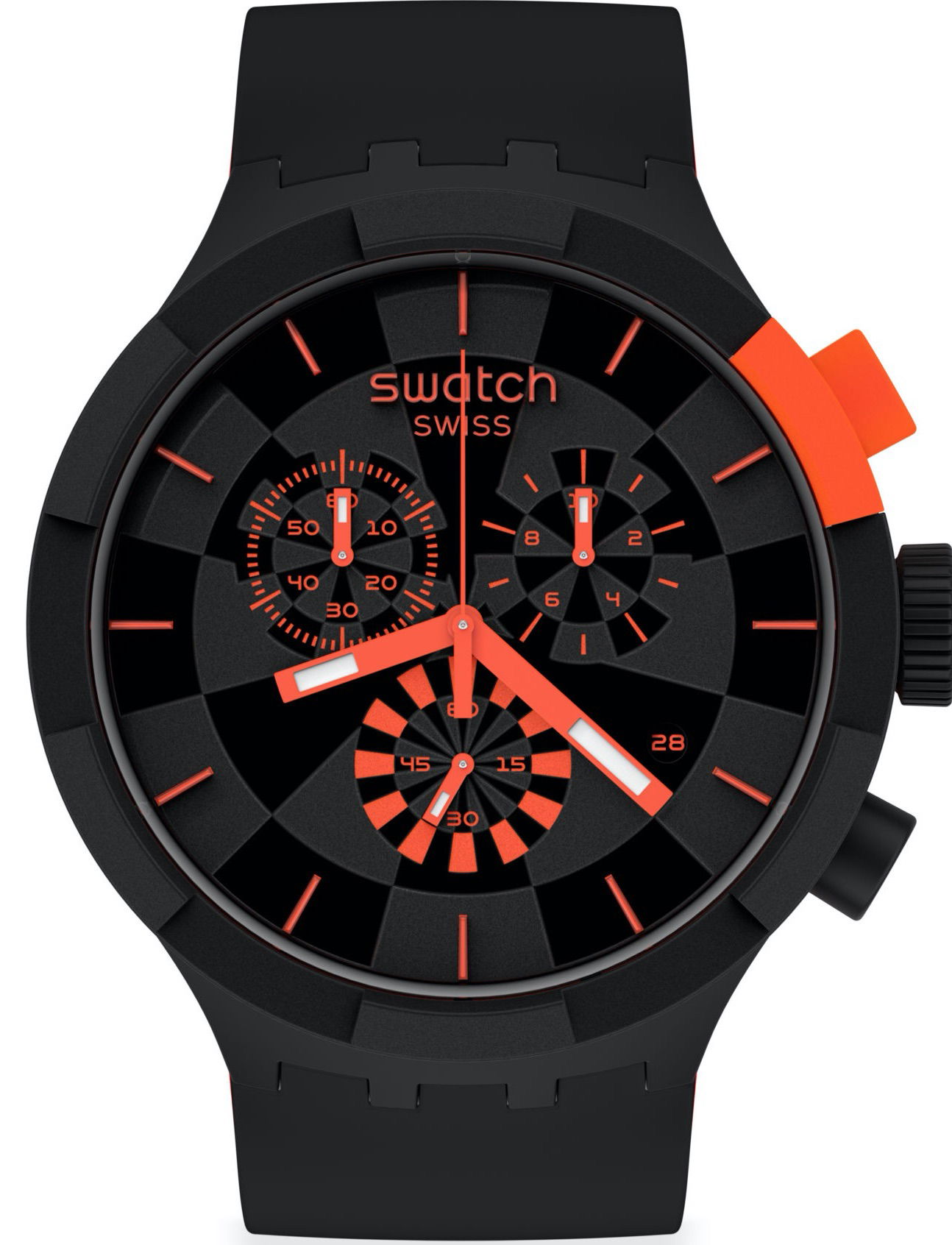 Swatch Sb02b402 Checkpoint Red Erkek Kol Saati