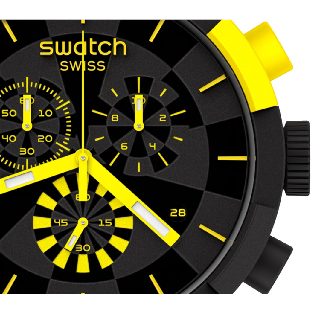 Swatch Sb02b403 CHECKPOINT YELLOW Erkek Saati