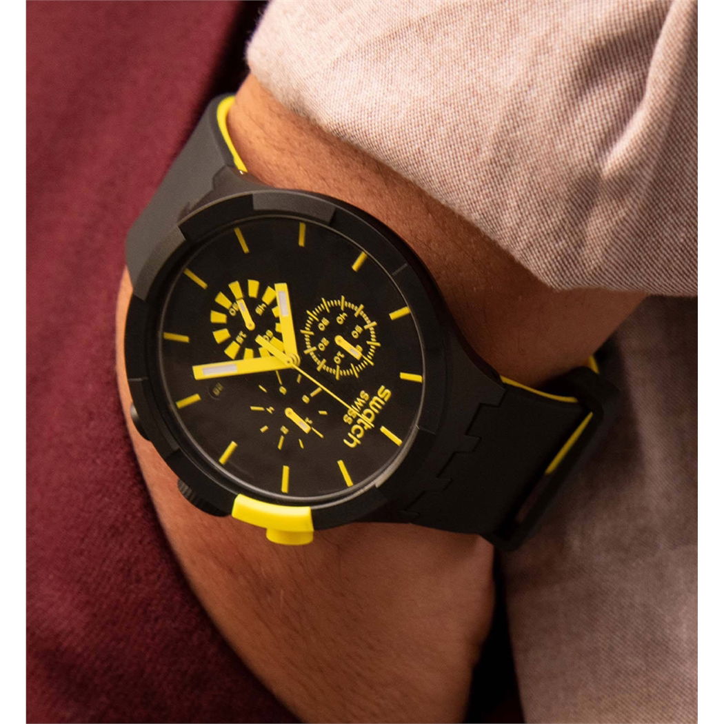 Swatch Sb02b403 CHECKPOINT YELLOW Erkek Saati