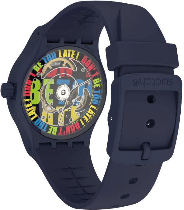 Swatch So30n400  Waktu51 Sistem51 Otomatik Erkek Kol Saati