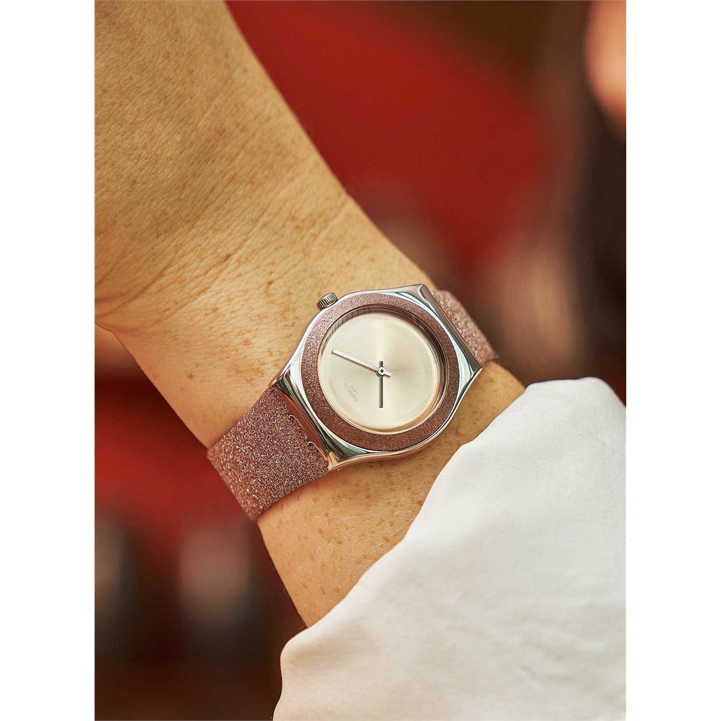 Swatch Yls220 ROSE SPARKLE Kadın Kol Saati
