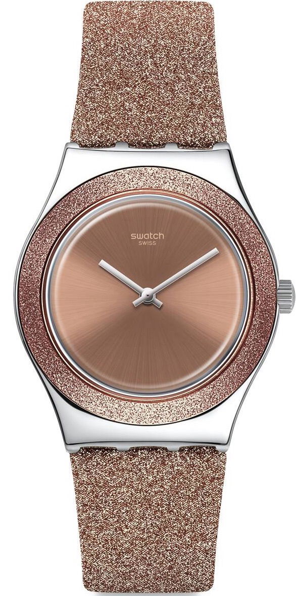 Swatch Yls220 Rose Sparkle Kadın Kol Saati