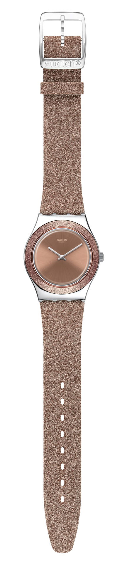 Swatch Yls220 Rose Sparkle Kadın Kol Saati