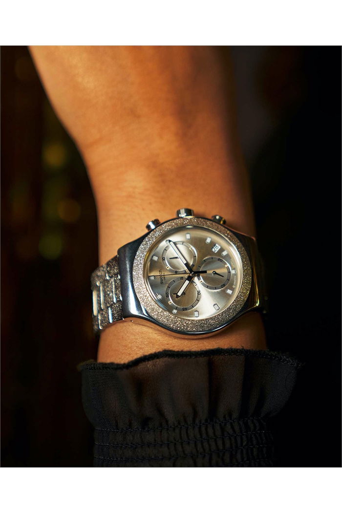 Swatch Yvs472g SILVER EXPLOSION Kol Saati