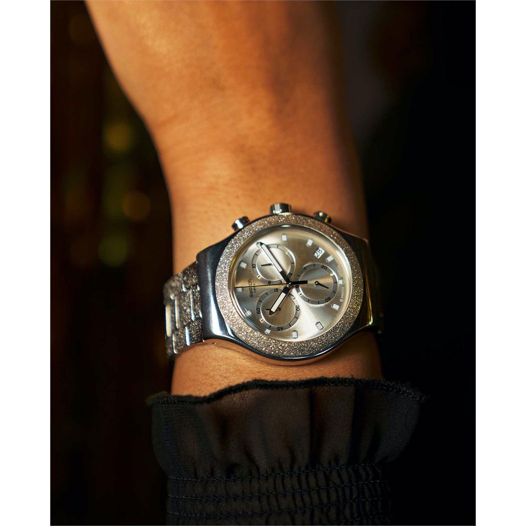 Swatch Yvs472g SILVER EXPLOSION Kol Saati