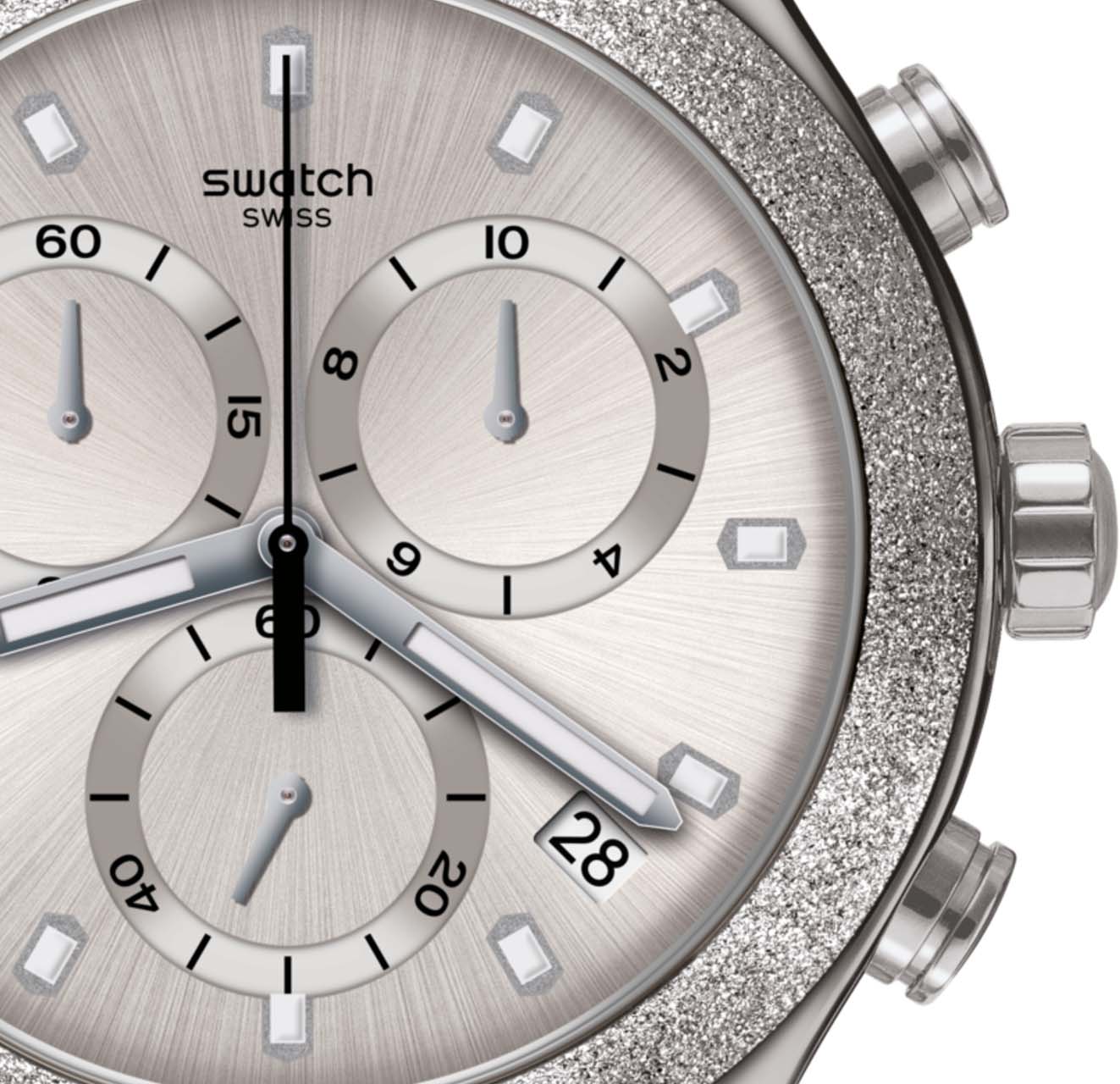 Swatch Yvs472g SILVER EXPLOSION Kol Saati