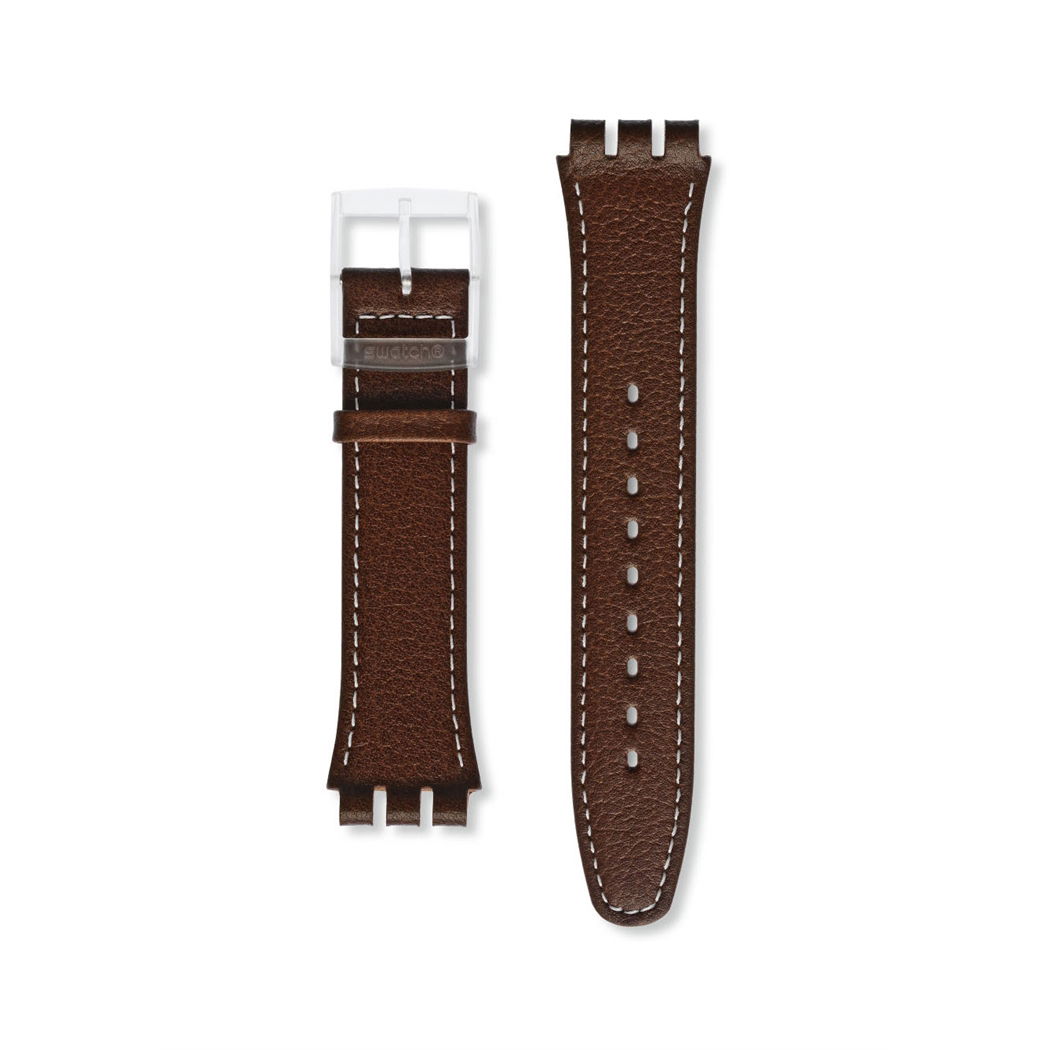 Swatch Kahverengi Deri Kayış Asuok701