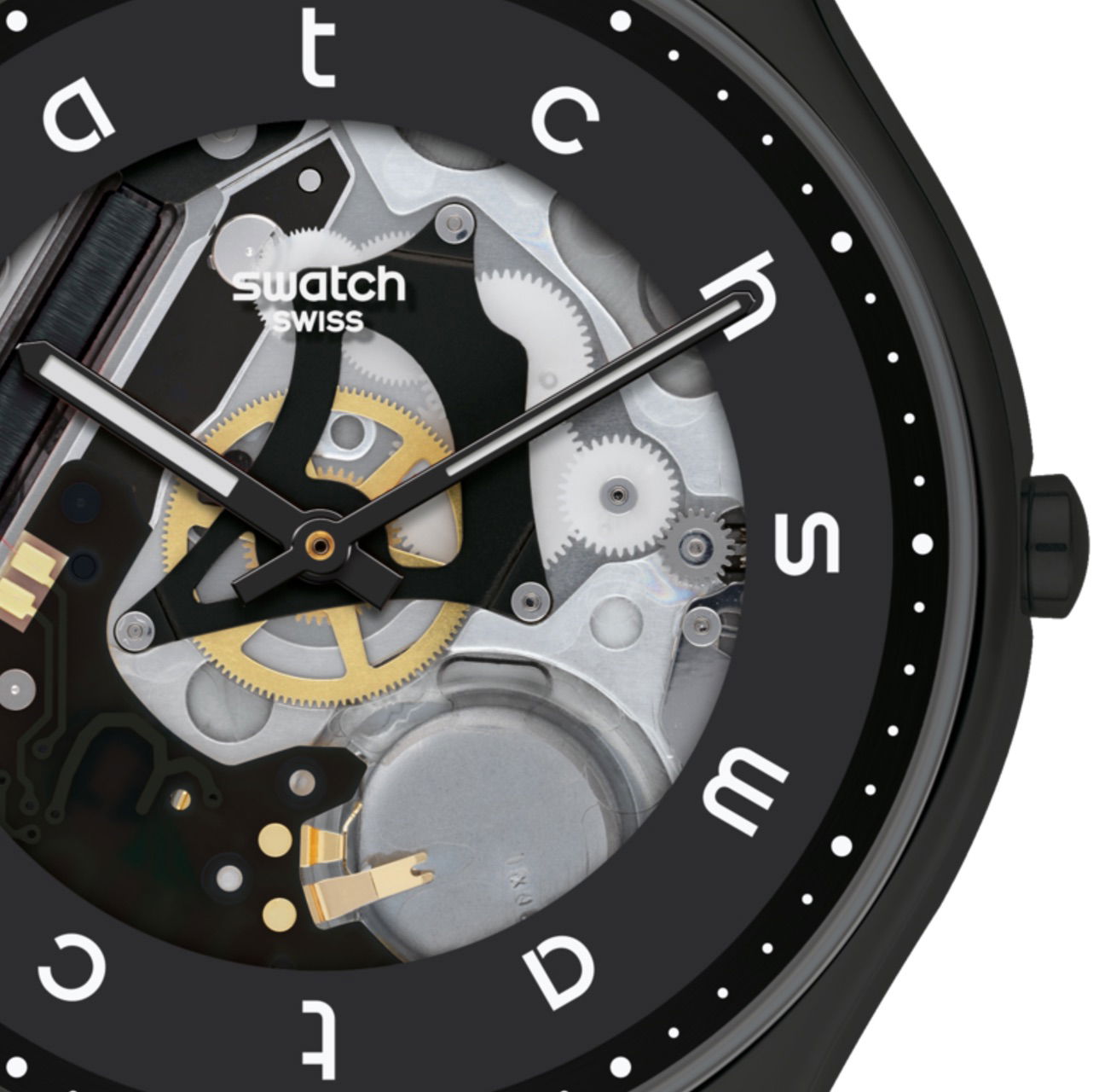 Swatch Ss07b101 White Side Erkek Kol Saati