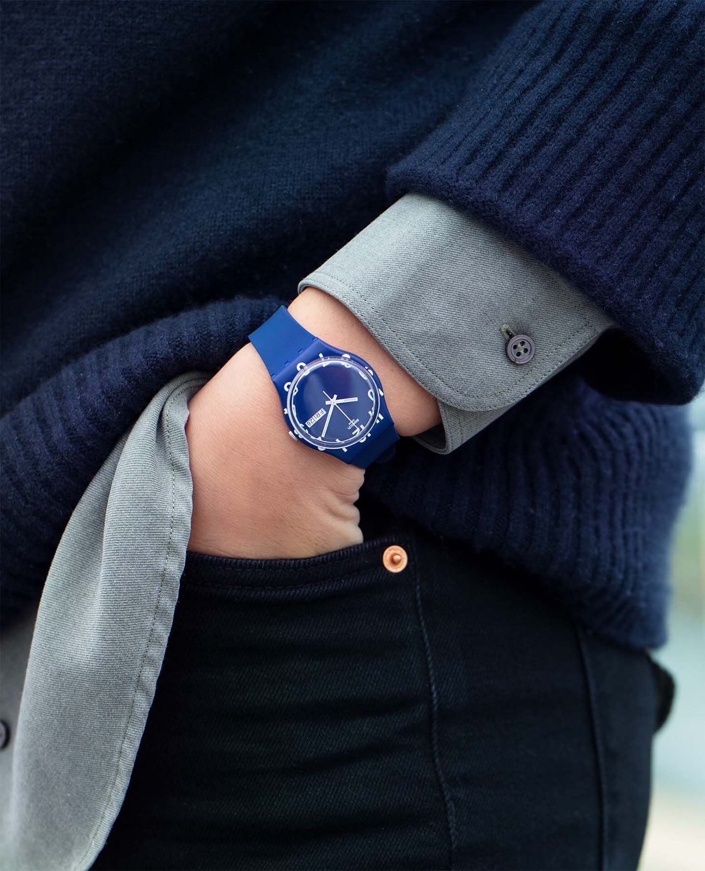 Swatch Gn726 OVER BLUE Kol Saati