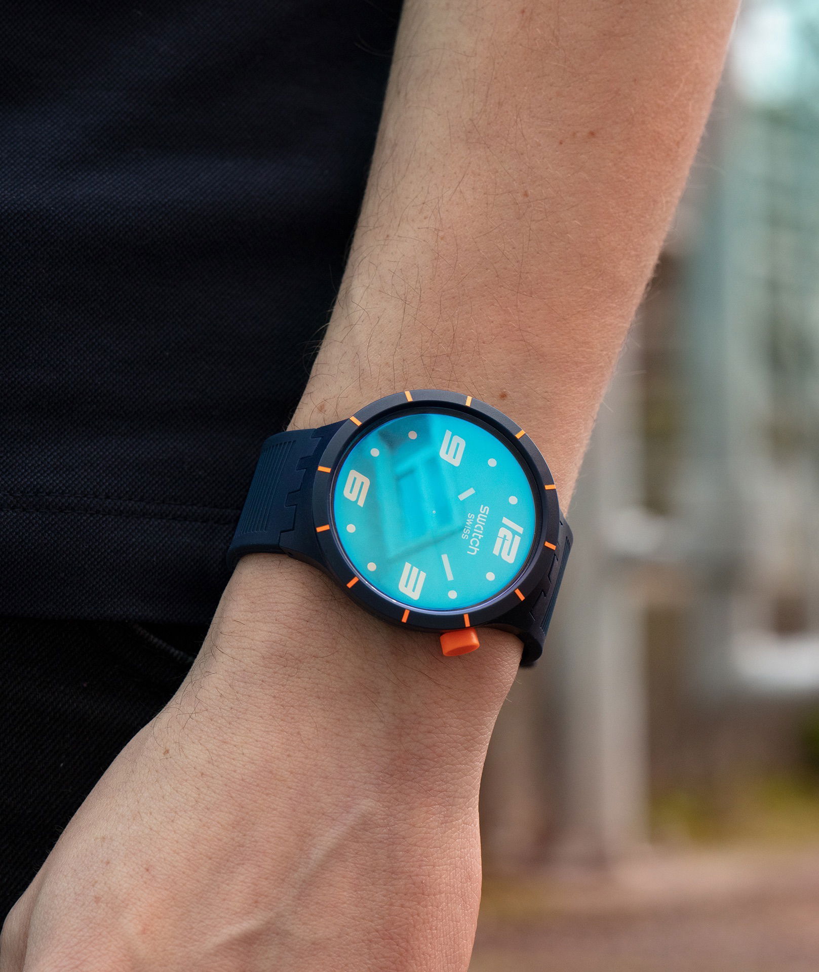 Swatch So27n110 FUTURISTIC BLUE Kol Saati