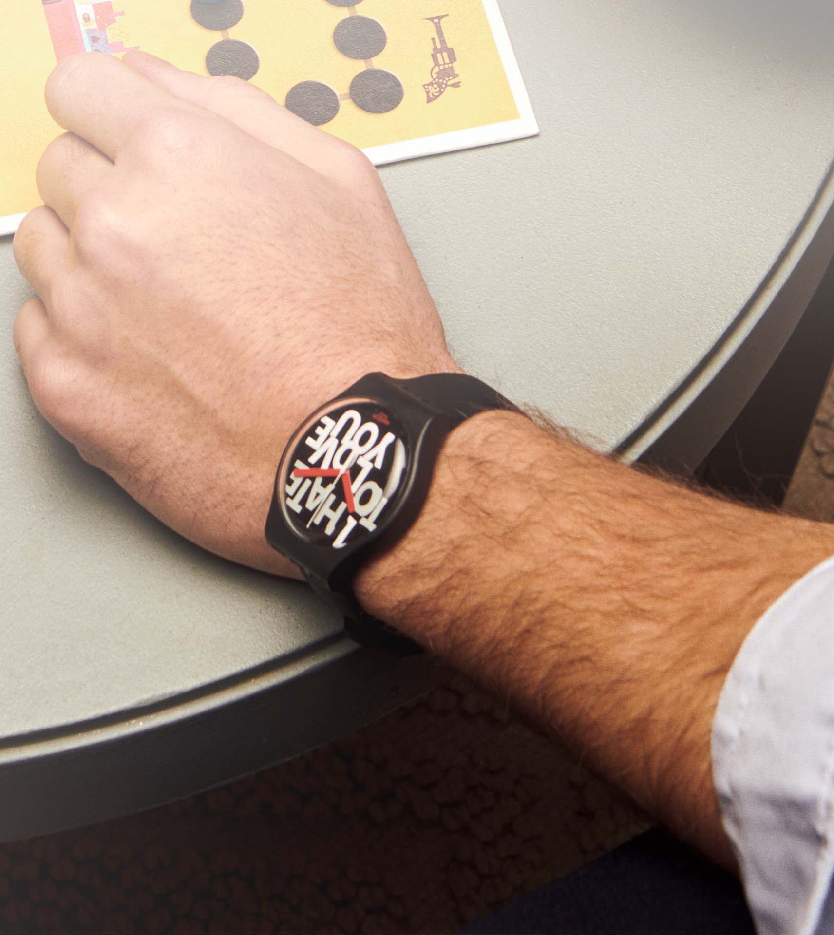 Swatch Suob185 Hate 2 Love Kol Saati