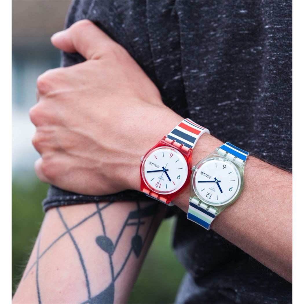 Swatch Gr712 SEA BARCODE Kadın Kol Saati