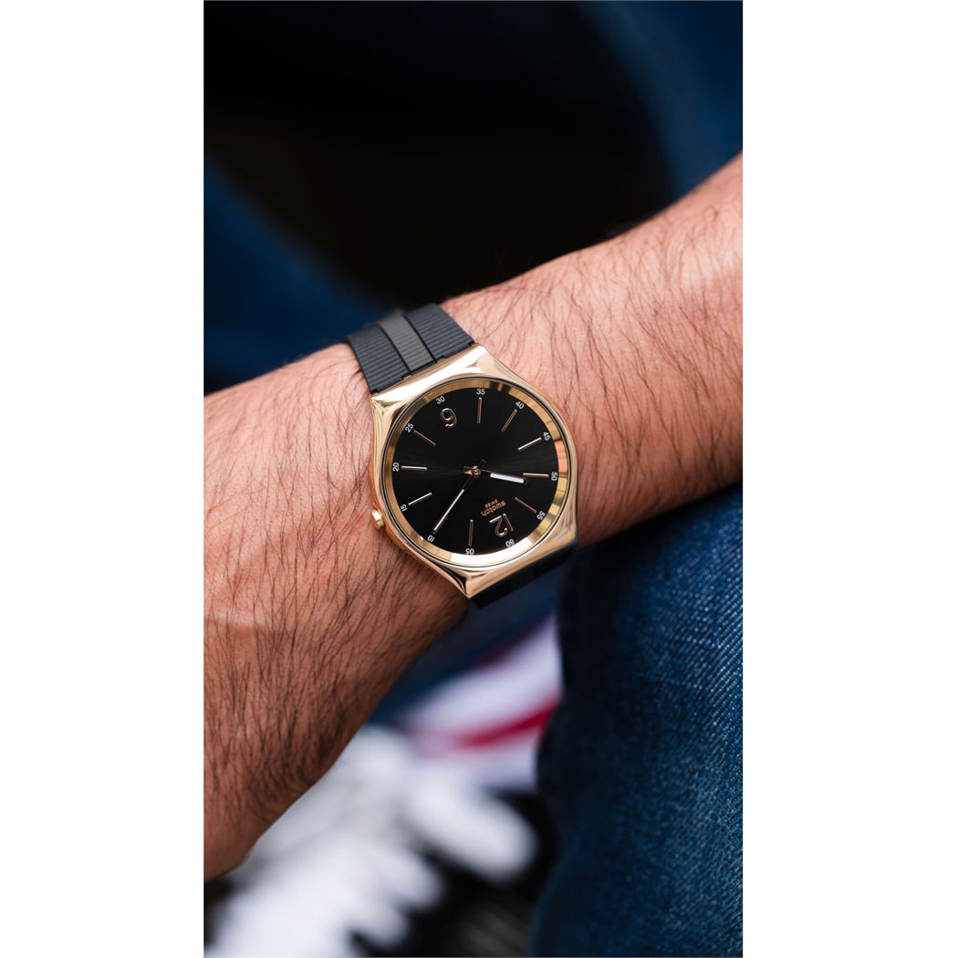 Swatch Ss07g102 Bienne By Night Erkek Saati