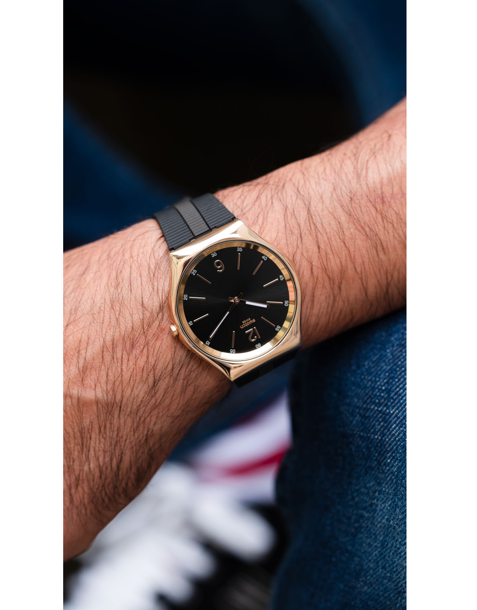 Swatch Ss07g102 Bienne By Night Erkek Saati