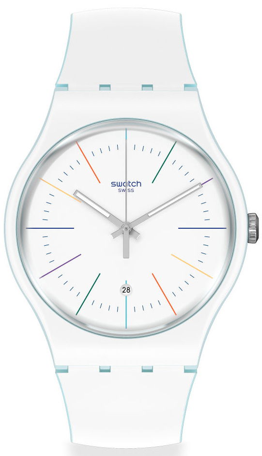Swatch Suos404 WHITE LAYERED Kol Saati