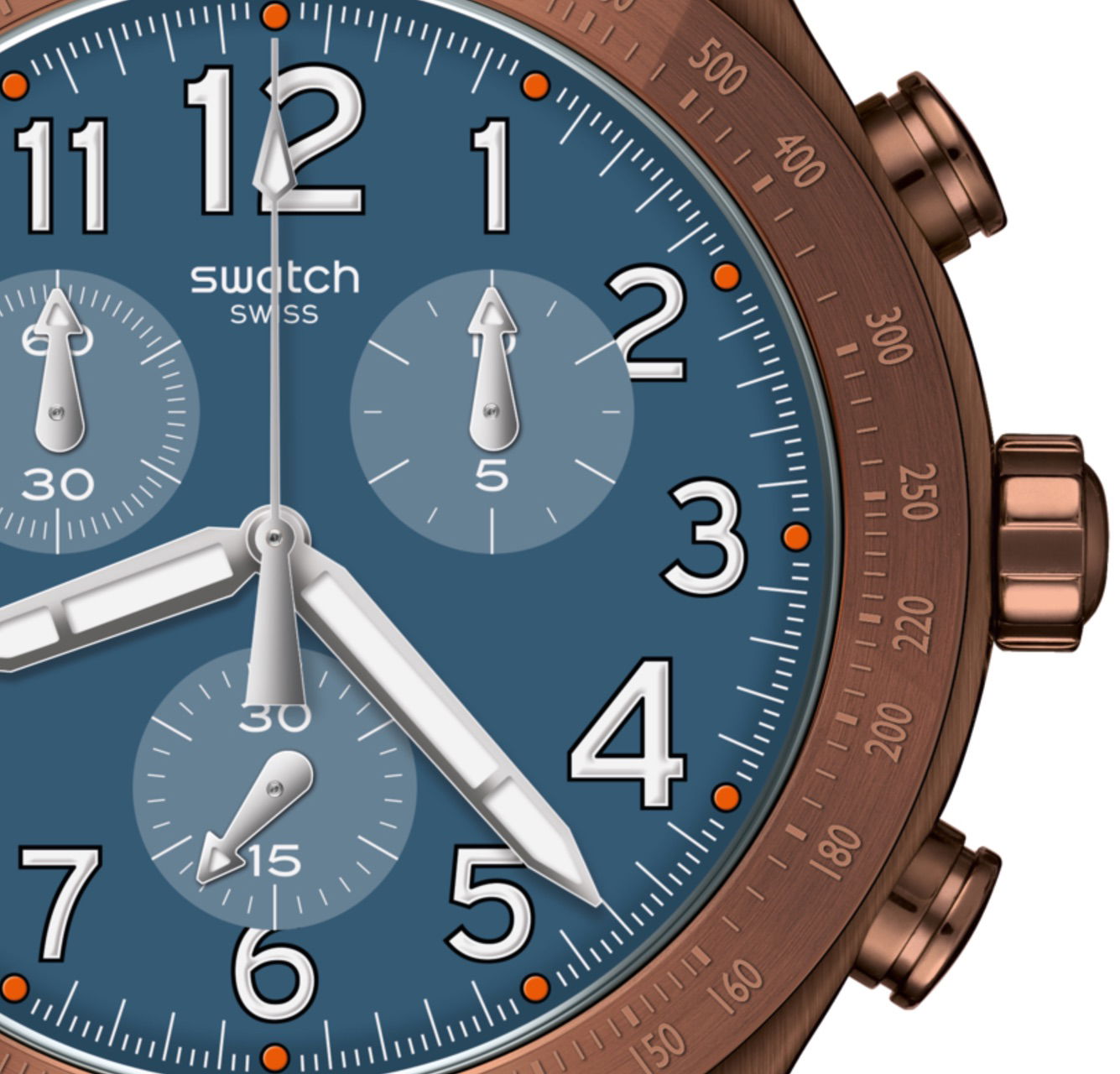 Swatch Yvc100 BACK TO COPPER Erkek Saati