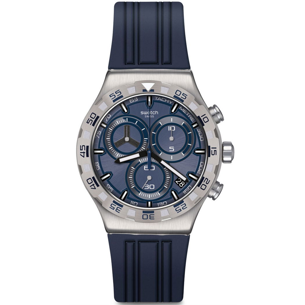 Swatch Yvs473 TECKNO BLUE Erkek Kol Saati