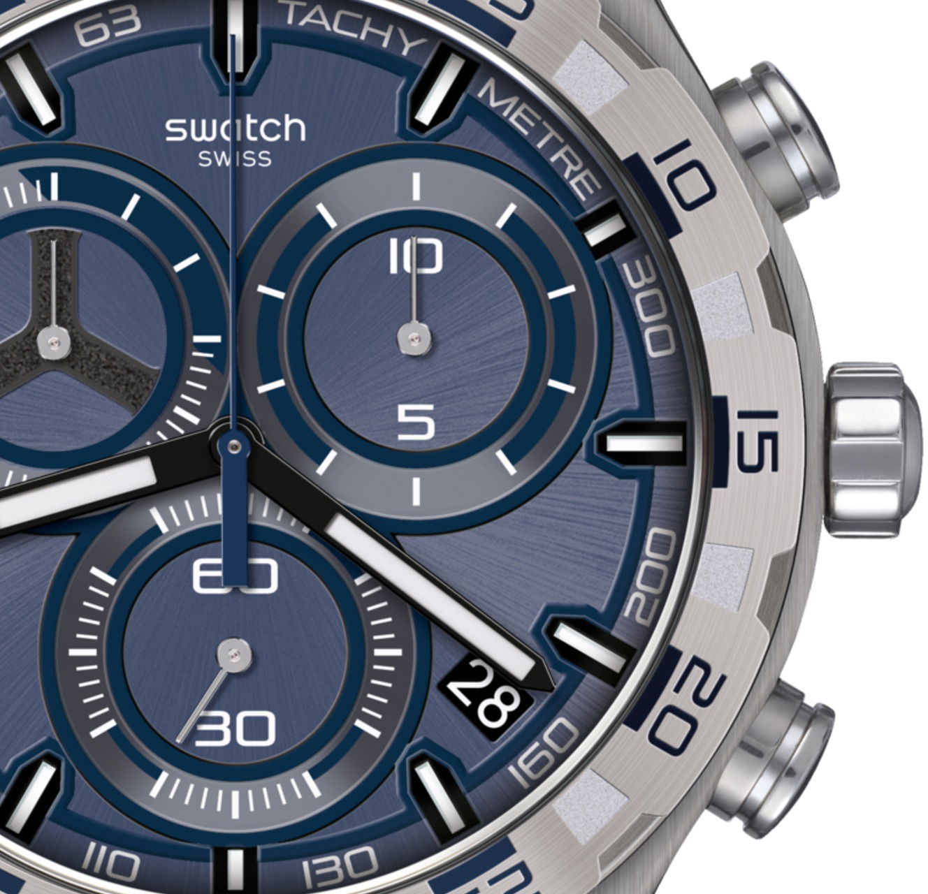 Swatch Yvs473 TECKNO BLUE Erkek Kol Saati