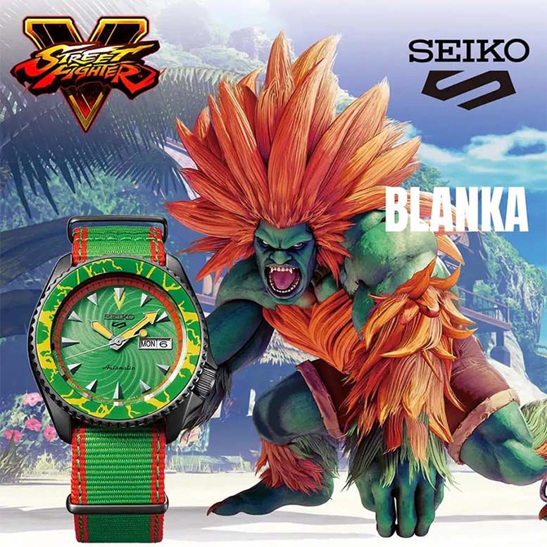 Seiko 5 Srpf23k STREET FİGHTER BLANKA