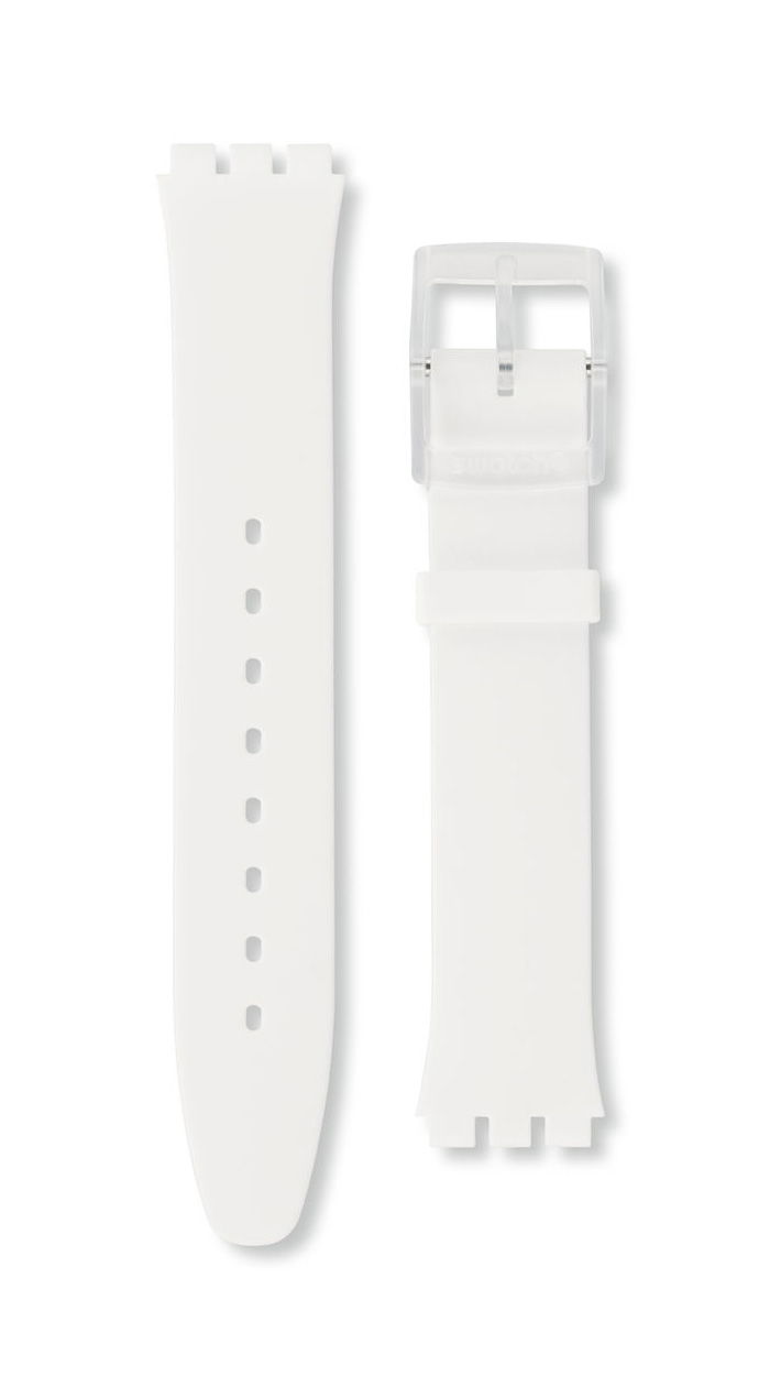 Swatch Beyaz İnce Silikon Kayış ASFK360