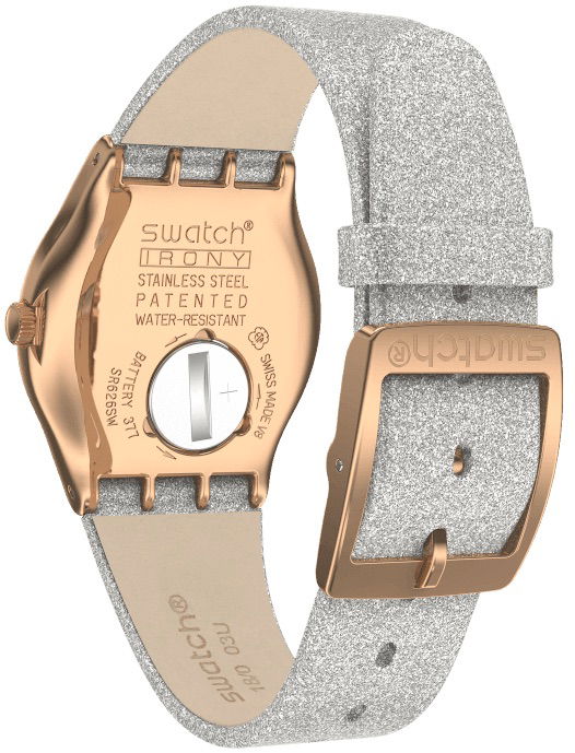 Swatch Ylg145 GREY SPARKLE Bayan Saati