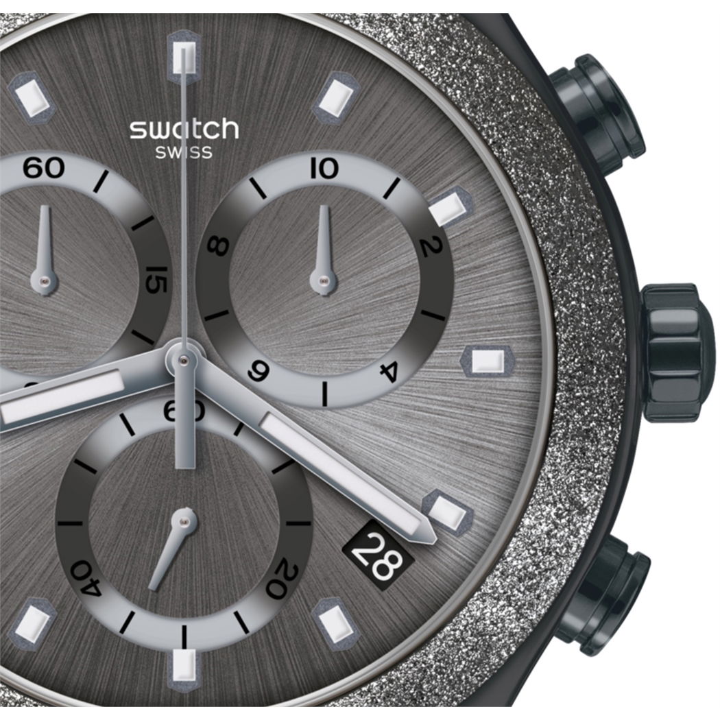Swatch Yvm405g RONY BLACKSHINY Kol Saati