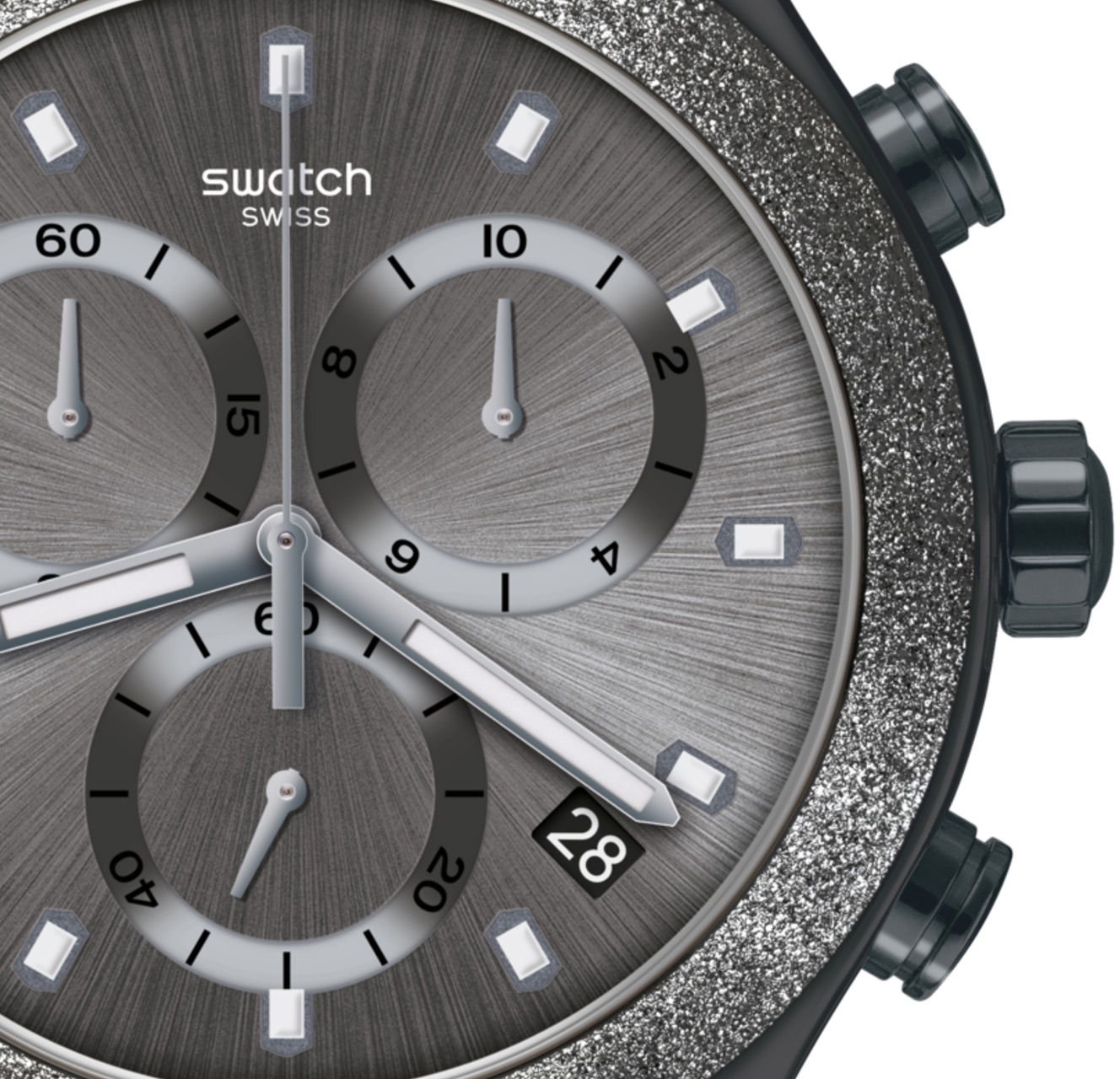 Swatch Yvm405g RONY BLACKSHINY Kol Saati